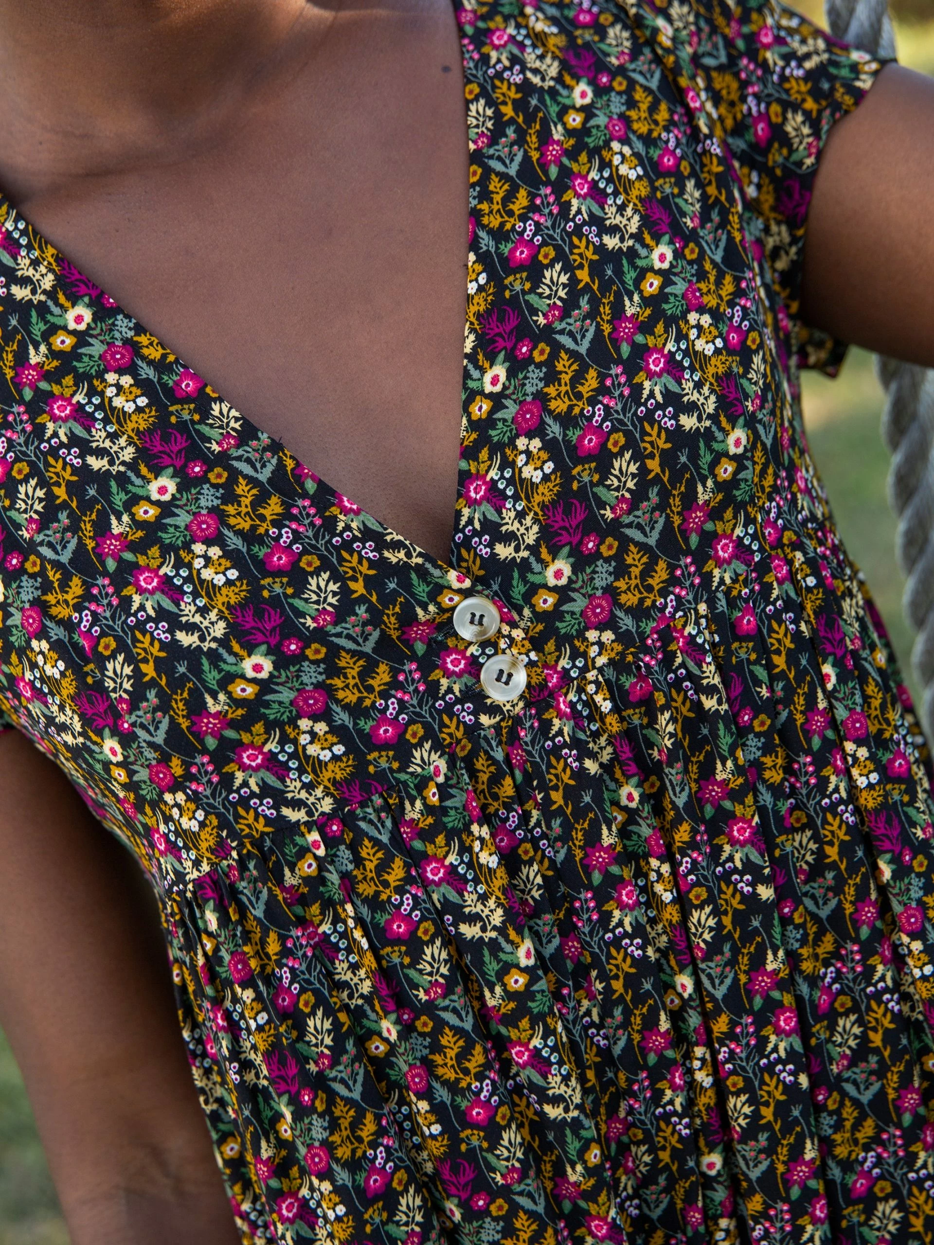 Natural Life Avery Wide-Leg Jumpsuit - Black Branches 4 Natural Life Avery Wide-Leg Jumpsuit - Black Branches - Image 2