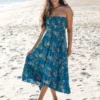 Natural Life Favorite Convertible Skirt - Dark Turquoise Rose -Natural Life Shop VP3A0789 scaled
