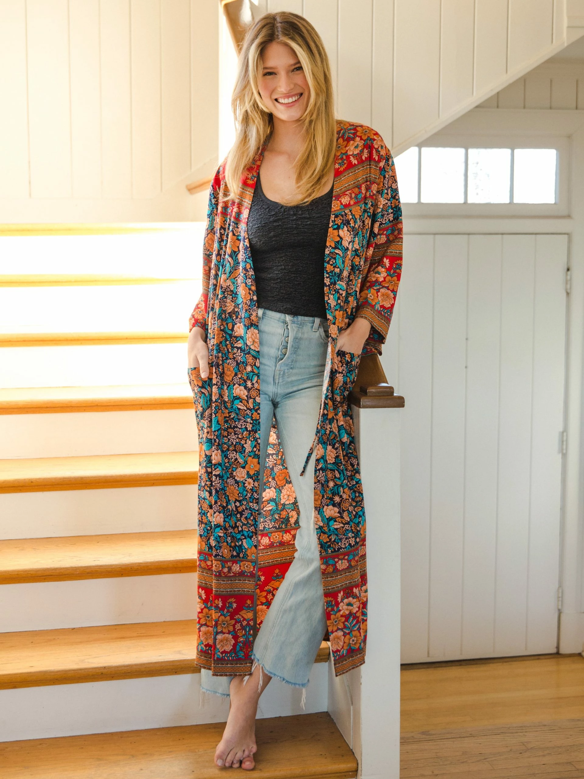 Natural Life Danielle Square Neck Tank - Charcoal 7 Natural Life Danielle Square Neck Tank - Charcoal - Image 5