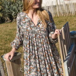 Natural Life Rose Dress - Multi Floral -Natural Life Shop VP3A1880 scaled