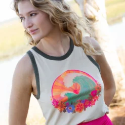 Natural Life Ringer Tank Top - Waves -Natural Life Shop VP3A2779 93baaa57 4979 42c1 af04 8b8180a3743e scaled