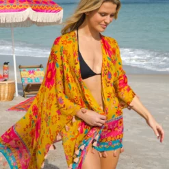 Natural Life Meera Convertible Kimono - Gold -Natural Life Shop VP3A4014 scaled