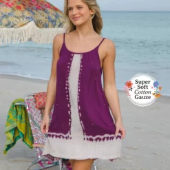 Natural Life Coco Cotton Gauze Cover-Up Dress - Purple Tie-Dye 9 Natural Life Coco Cotton Gauze Cover-Up Dress - Purple Tie-Dye -Natural Life Shop VP3A4534 20copy scaled