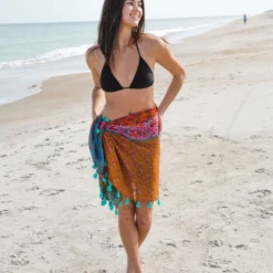 Natural Life Meera Convertible Kimono - Orange -Natural Life Shop VP3A4698 scaled