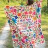 Natural Life Cozy Throw Blanket - You Make The World Better