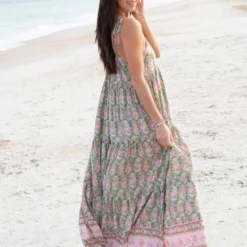 Natural Life Madi Long Slip Dress - Light Green Floral Border 9 Natural Life Madi Long Slip Dress - Light Green Floral Border -Natural Life Shop VP3A5418 scaled