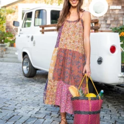 Natural Life Katya Woven Market Tote - Lemon Multicolor -Natural Life Shop VP3A5452 scaled