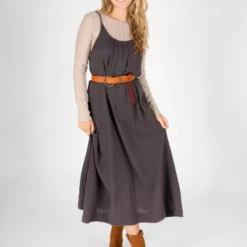 Natural Life Coco Cotton Cover-Up Midi Dress - Charcoal -Natural Life Shop VP3A7916 scaled