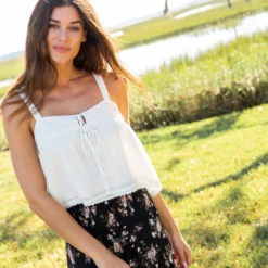 Natural Life Cara Top - White