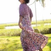 Natural Life Collette Tiered Maxi Dress - Pink Floral Paisley -Natural Life Shop VP3A8203 scaled