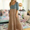 Natural Life Collette Tiered Maxi Dress - Blue Orange Mix Print 2 Natural Life Collette Tiered Maxi Dress - Blue Orange Mix Print -Natural Life Shop VP3A8238 scaled