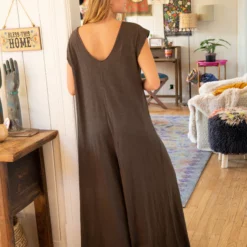 Natural Life Dylan Reversible Knit Jumpsuit - Washed Charcoal -Natural Life Shop VP3A8758 scaled