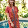 Natural Life Embroidered Tassel Dress - Rust 1 Natural Life Embroidered Tassel Dress - Rust -Natural Life Shop VP3A9363 scaled