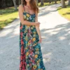 Natural Life Sidney Maxi Dress - Black Coral Floral 1 Natural Life Sidney Maxi Dress - Black Coral Floral -Natural Life Shop VP3A9822 scaled