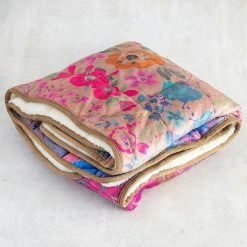 Natural Life Cozy Weighted Blanket - Jewel Border -Natural Life Shop WBLKT004 1 scaled