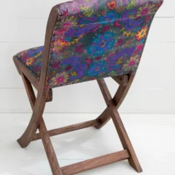 Natural Life Favorite Anywhere Chair - Indigo Flower -Natural Life Shop WDCHR000004 1 scaled