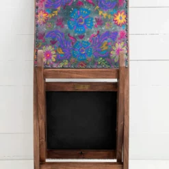 Natural Life Favorite Anywhere Chair - Indigo Flower -Natural Life Shop WDCHR000004 2 scaled