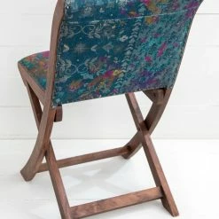 Natural Life Favorite Anywhere Chair - Indigo Patchwork -Natural Life Shop WDCHR000007 1 scaled