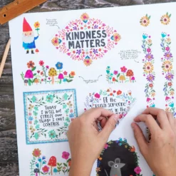 Natural Life Bungalow Wall Decals - Folk Flower