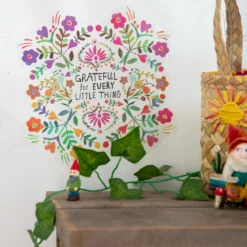 Natural Life Bungalow Wall Decals - Folk Flower -Natural Life Shop WDR000031 4 scaled