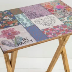 Natural Life Wooden TV Tray Table - Patchwork