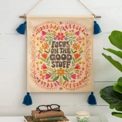 Natural Life Tassel Wall Tapestry - Focus On The Good