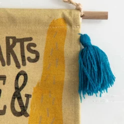 Natural Life Tassel Wall Tapestry - Happiness 7 Natural Life Tassel Wall Tapestry - Happiness -Natural Life Shop WHG000023 4 scaled