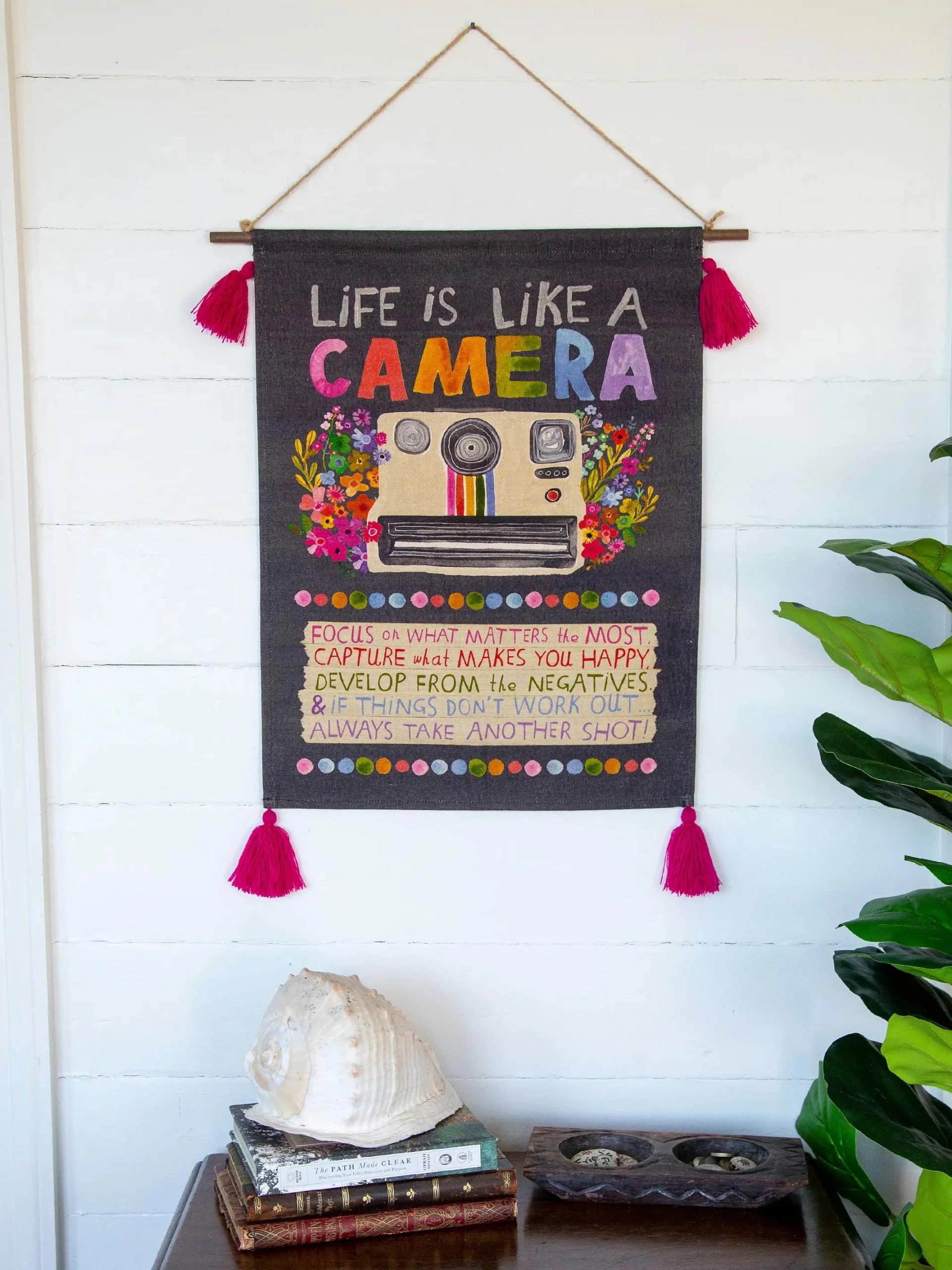 Natural Life Tassel Wall Tapestry - Camera 3 Natural Life Tassel Wall Tapestry - Camera