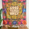 Natural Life Cotton Wall Tapestry - Good Vibes Only -Natural Life Shop WHG000027 scaled
