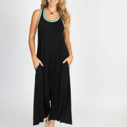 Natural Life Willow Jumpsuit - Charcoal -Natural Life Shop Willow Jumpsuit 20Charcoal A2 scaled