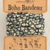 Natural Life Full Boho Bandeau® Headband - Black And Cream Floral -Natural Life Shop black cream floral print boho bandeau scaled