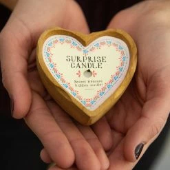 Natural Life Wooden Heart Surprise Candle -Natural Life Shop candle alt scaled