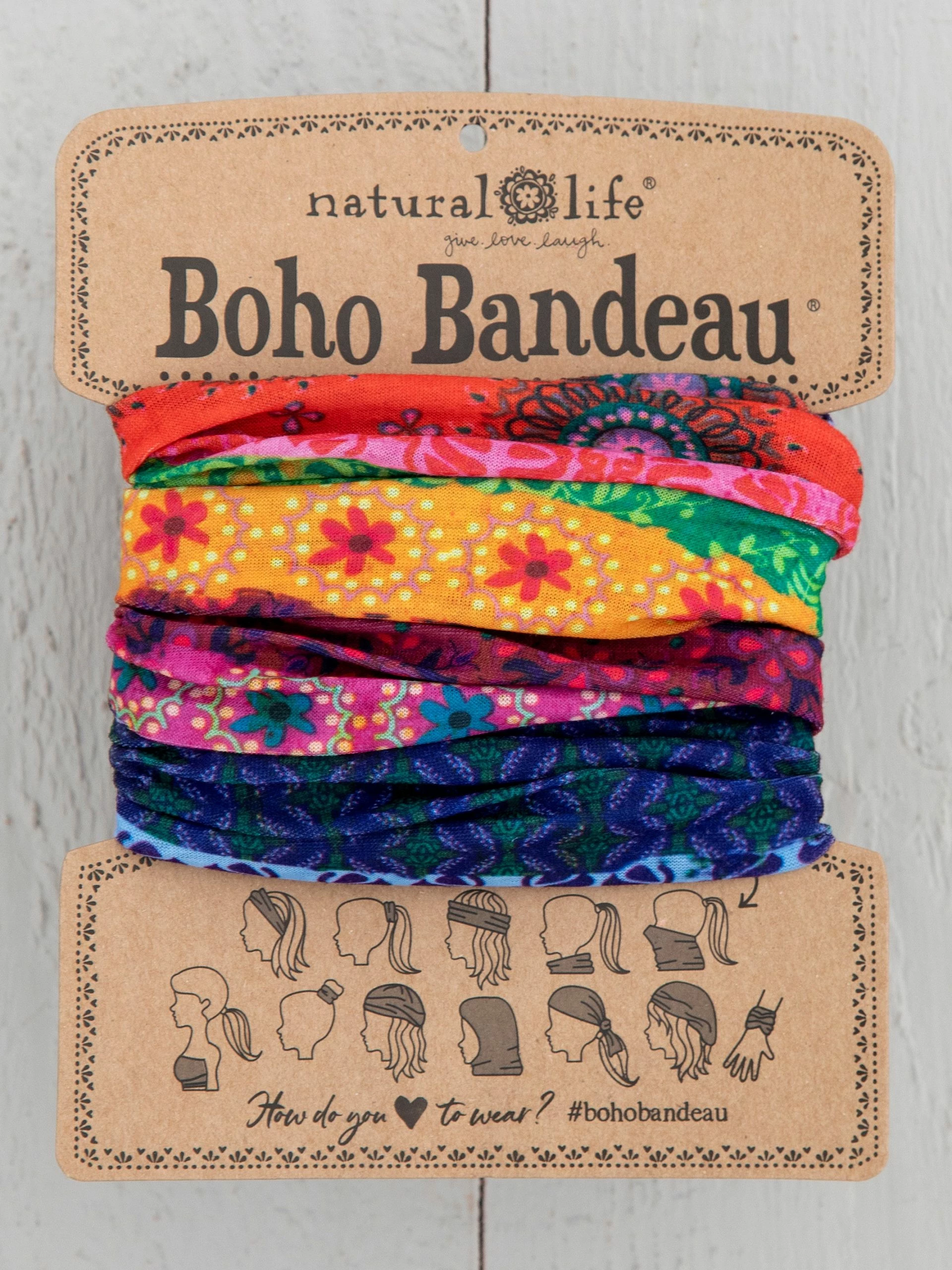 Natural Life Full Boho Bandeau® Headband - Multi Stripe 3 Natural Life Full Boho Bandeau® Headband - Multi Stripe