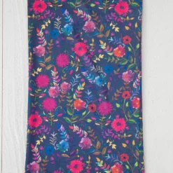 Natural Life Full Boho Bandeau® Headband - Navy Wildflowers -Natural Life Shop navy wild flowers boho bandeau A1 scaled