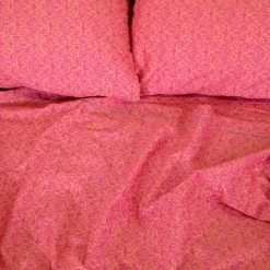 Natural Life Mix & Match Soft Cotton Flat Sheet - Pink Emma -Natural Life Shop pink ditsy 1 scaled